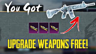 How To Upgrade Your Weapons 100% FREE! | Upgrade Materials Trick | PUBG MOBILE