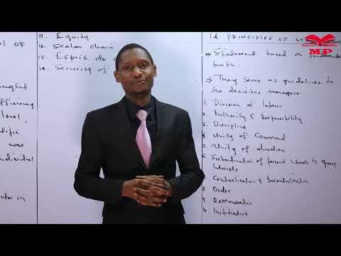 14 Principles of Management