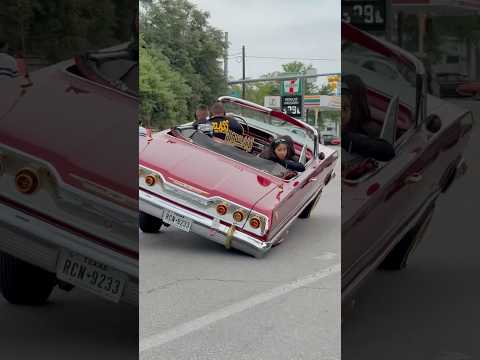 Chevy Impala Low Rider at Lonestar Round Up #sickcarsandtrucks #lowrider #lowriders