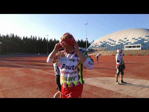 Jere Dahlströmin juhlajuoksu kentän tasolta