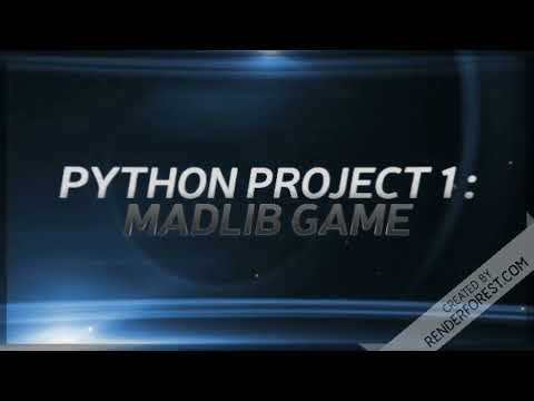 Python Projects Beginners 1 Madlib Game
