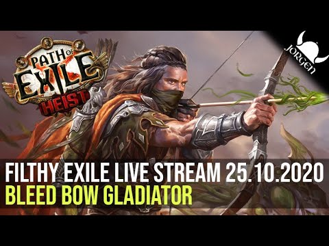 Bleed Bow Gladiator (got bored) - Livestream - Path of Exile 3.12 - Heist League