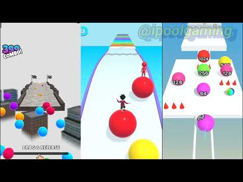 BUMP POC vs Ball Runner 2048 vs Ball run 2048 Gameplay Walktrough Android iOS