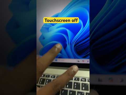 How to Fix Laptop Touch Screen Display Not Working Problem in Windows 11#macnitesh#keyboardtricks