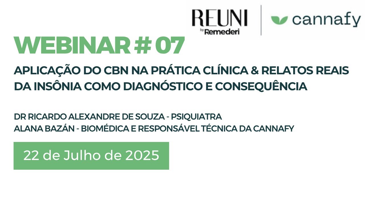 Aplicação do CBN na Prática clínica & Relatos reais da insônia  como diagnóstico e consequência.