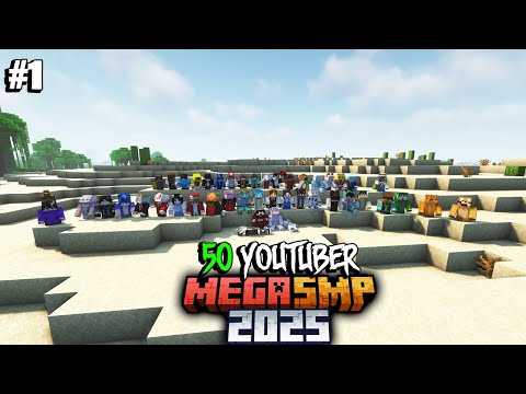 Minecraft Mega SMP 2025* Tập 1 | Khởi Đầu Sinh Tồn Cùng Với Hơn 50 Youtuber Minecraft Việt Nam !!