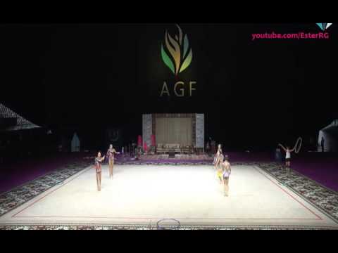 Italy 2 hoops + 6 clubs Training 1 - WC Baku 2016