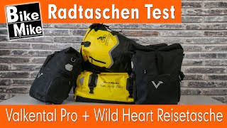 Radtaschen Test | Valk Pro 2.0 vs. Wild Heart + Toplader wasserdichte Reisetasche