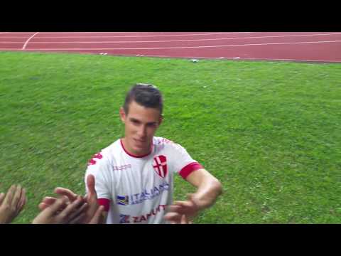 PADOVA - ALBINOLEFFE 2017/2018, saluto ai bimbi fine partita