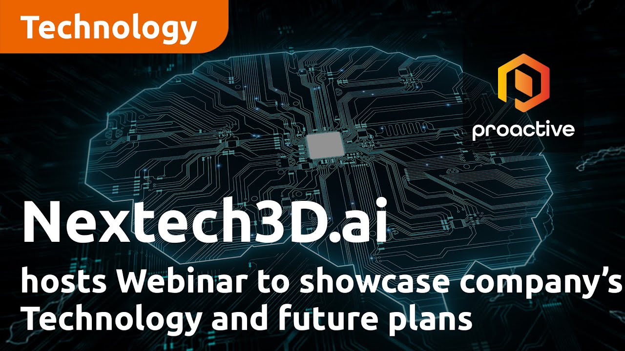 Nextech3D.ai hosts Webinar to showcase company’s Technology and future plans