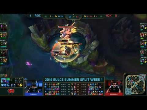 [highlights] H2K vs ROC Game 2 LCS mùa hè 2016