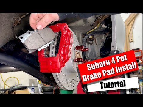 How to Replace Pads on Subaru 4 Pot Brakes