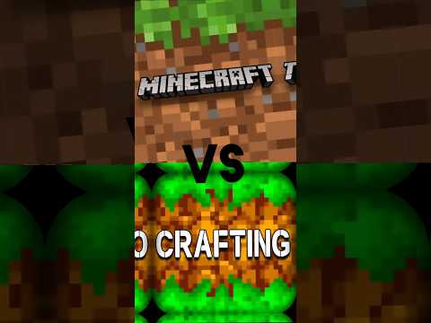 Minecraft 🔥 Vs crafting and building 😎 #shorts #viral #youtubeshorts