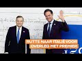 Premier Rutte naar Italië voor overleg met premier Draghi: 'Een diepte-investering'