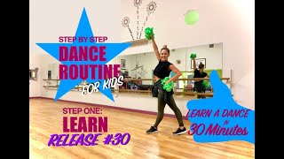 STEP 1- LEARN- Master a POM Dance Routine for KIDS: 30 MINUTE STEP BY STEP TUTORIAL FOR BEGINNERS!