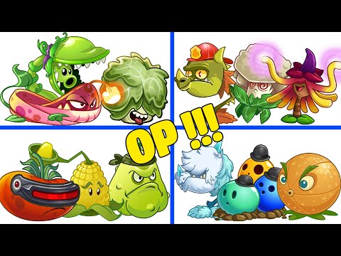 PvZ 2 4 Super Team Plants Vs Team Zombies Part 28 - Team So OP !!!