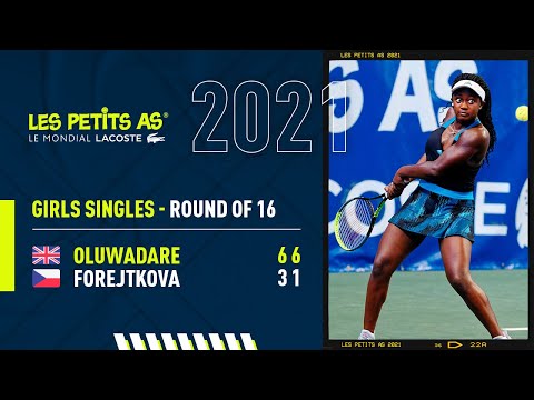 Les Petits As 2021 | Girls Round of 16 | Eliska Forejtkova vs. Hephzibah Oluwadare