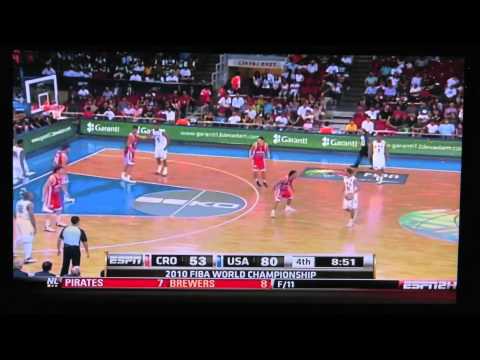 USA VS Croatia FIBA world championship 2010