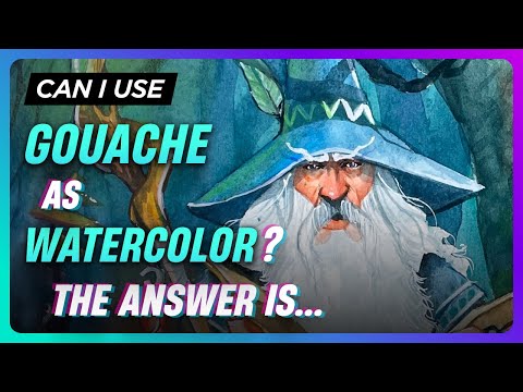 Can I use Gouache as Watercolor? The answer is: YES, and that's how to do so.