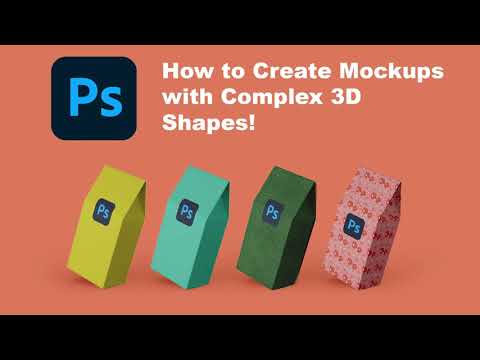 How to Create Mockups with Complex 3D Shapes!   Photoshop Tutorial
