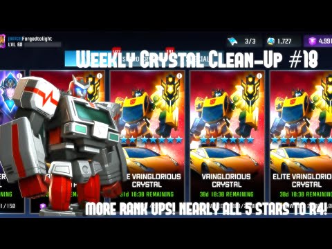 RATCHET + MOTORMASTER RANK-UPS! 1 MORE R4! | Weekly Crystal Clean-Up | Transformers: Forged to Fight