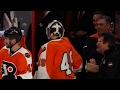 Fans boo refs for ruining feel-good moment for Flyers back-up goalie