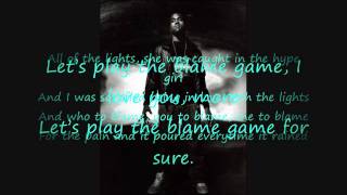 Kanye West ft. John Legend- Blame Game Lyrics on Screen HD