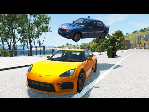 Police Chase Crashes & Fails #8 - BeamNG Drive