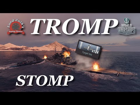 Tromp Tier 10 DD Guide – Airstrikes, gunboat tactics & positioning in WoWS 2025 replay!