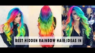 Best Hidden Rainbow Hair Ideas in 2021