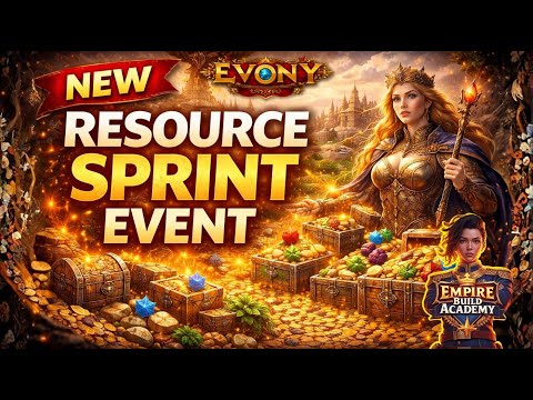 Resource Sprint Event in Evony | Complete Preparation & Spending Guide