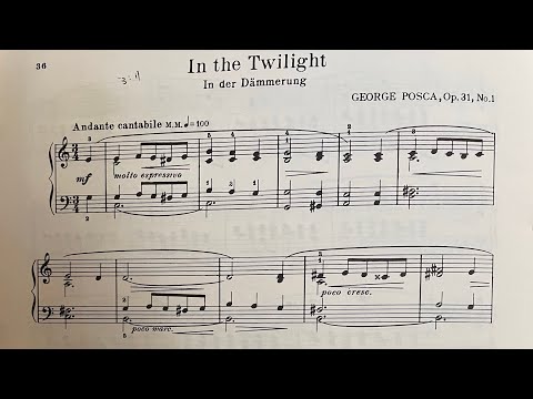 In the Twilight Piano Performance Video