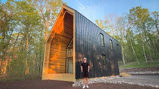 Inside the STUNNING 2 Storey Prefab Cabin Built from a Kit!