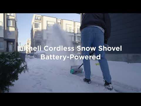 Litheli 20V Snow Shovel- Field Use