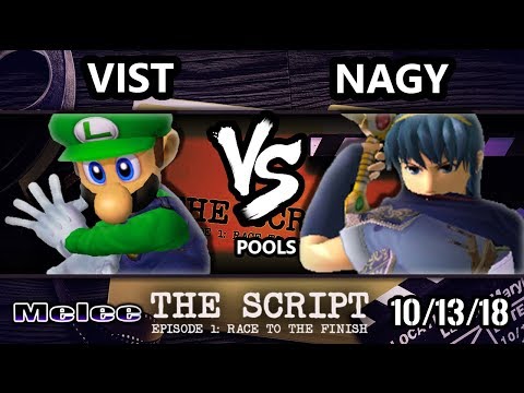 The Script -  Vist (Luigi) Vs.  Nagy (Marth) - Smash Melee Round Robin Pools