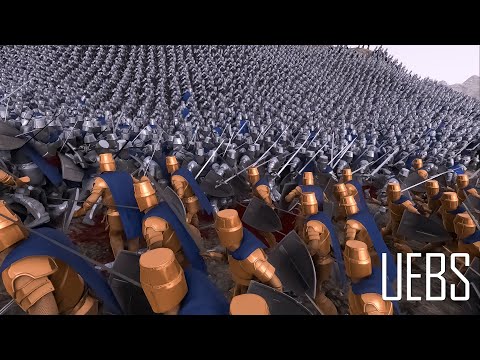 12.000 Heavy Knights vs 15.000 Golden Knights- Ultimate Epic Battle Simulator 2- UEBS 2