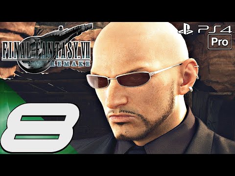 FINAL FANTASY VII REMAKE - Gameplay Walkthrough Part 8 - Rude Boss Fight (PS4 PRO) 100%