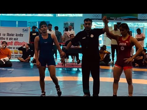 Antim Panghal Vs Vinesh Phogat Wrestling trial : World Championship 2022,Trial Bout