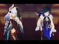 Genshin Impact MMD 4K 60FPS Yelan Shenhe Chocolate Cream