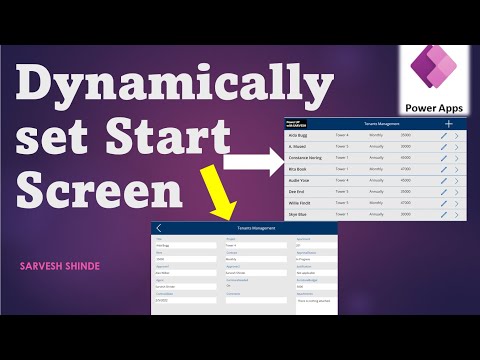 Set start screen for your PowerApps App | Power Apps Basics | Power Platform for Beginners