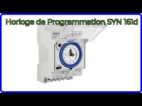 AVIS: Horloge de Programmation SYN 161d. DÉTAILS ESSENTIELS
