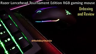 Video thumbnail for Razer Lancehead Tournament Edition Gaming Mouse Review (Let there be RGB) by Tech Guy Charlie