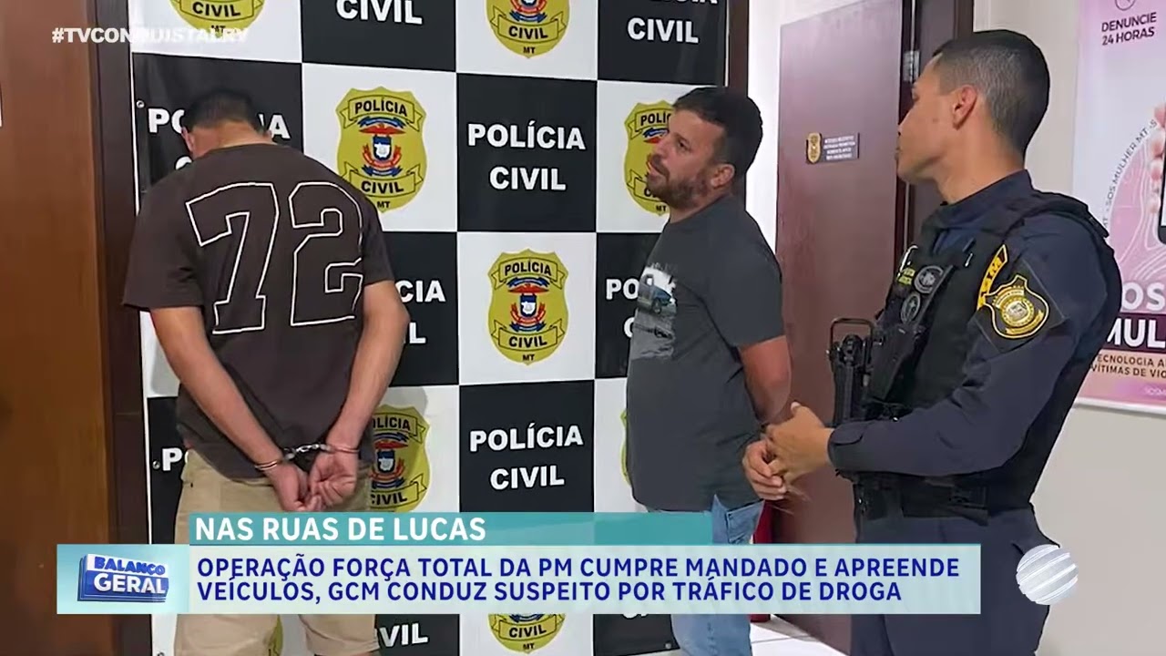 Operação Força Total apreende veículos e GCM conduz suspeito por tráfico de drogas