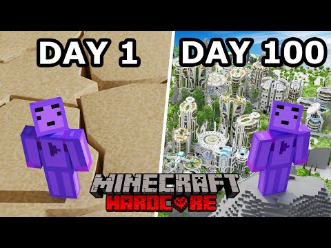 CRAZY Survival: 100 Days of PURE DISASTERS (!) Minecraft Hardcore