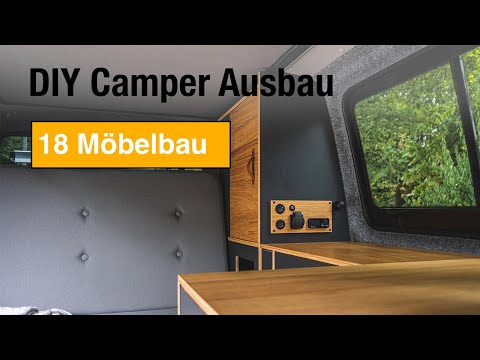 DIY VW T6 Camper Ausbau 🚐 - Möbel & Innenausbau | Es wird wohnlich
