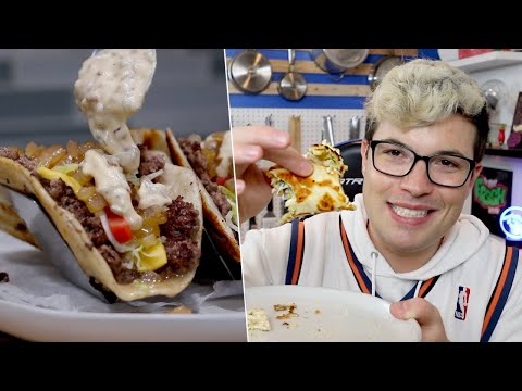 I Tested More Amazing Smashburger Tacos- In n' Out Style, Smashed Dumpling Tacos