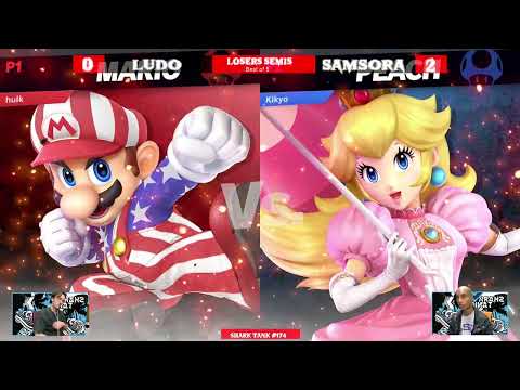 Shark Tank # 174 Losers Semi Final - Samsora (Peach) Vs. FLS | Ludo (Mario) - SSBU Tournament