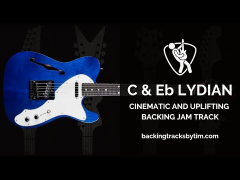 Cinematic and Uplifting Backing Jam Track in C and Eb Lydian | 120 BPM