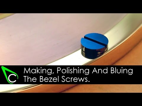 Clockmaking - How To Make A Clock - Part 11 - Making Polishing And Bluing Bezel Screws
