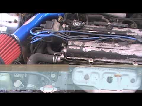 AEM Short Ram Intake Integra 96 Before and After